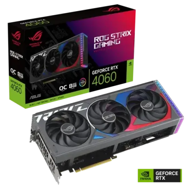 ASUS ROG Strix GeForce RTX 4060 OC Edition 8GB GDDR6 Graphics Card